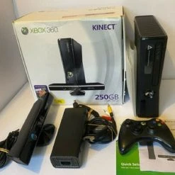 Vendora Xbox 360 Slim + Kinect + 2 Controllers + Games 7 Vendora Xbox 360 Slim + Kinect + 2 Controllers + Games -vintage object shop 2881e4544d1ae3614bf6473df9995862fbe0a488 xl