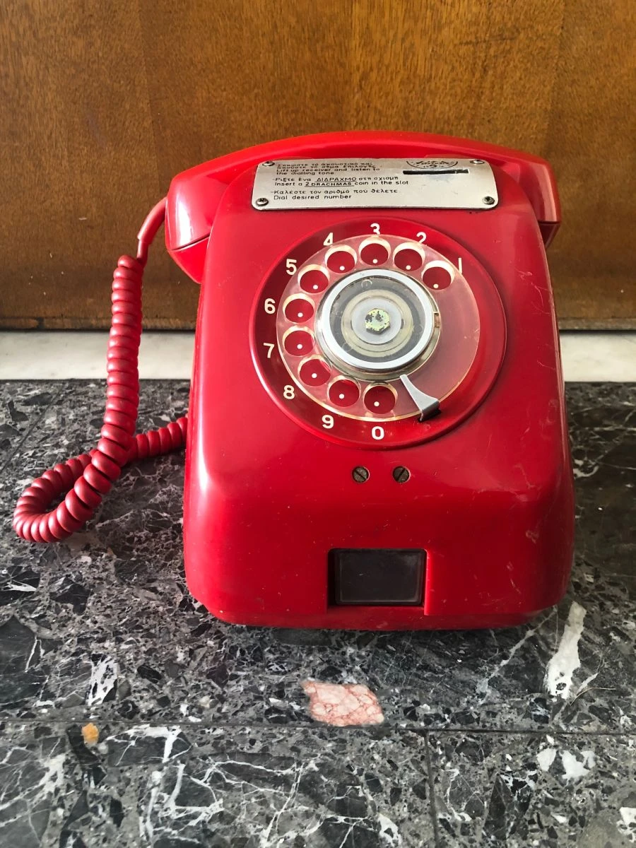 Vendora Παλιο κόκκινο τηλέφωνο περιπτέρου 6 Vendora Παλιο κόκκινο τηλέφωνο περιπτέρου - Image 4