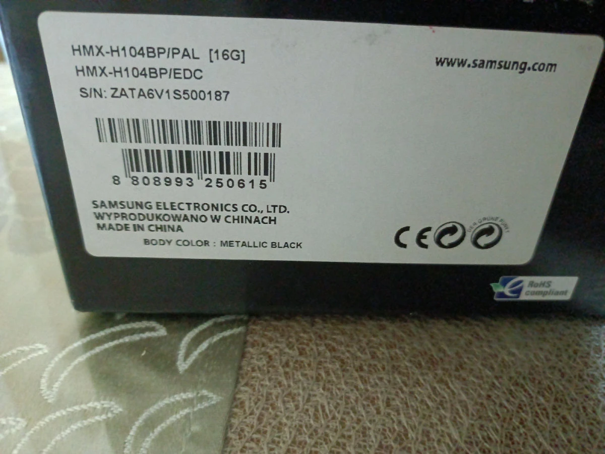 Vendora Βιντεοκάμερα SAMSUNG HMX-H104BP/PAL(16G) 4 Vendora Βιντεοκάμερα SAMSUNG HMX-H104BP/PAL(16G) - Image 2