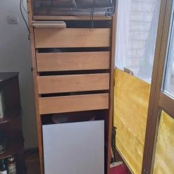 Vendora ΞΥΛΙΝΗ ΣΥΡΤΑΡΙΕΡΑ ΡΑΦΙΕΡΑ ΜΕ ΡΟΔΑΚΙΑ