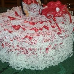 Vendora Χειροποίητη Vintage διακοσμητική κούκλα με αποθηκευτικό χώρο!