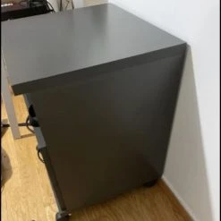 Vendora Συρταριέρα Γκρι σκούρο χρώμα