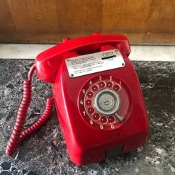 Vendora Παλιο κόκκινο τηλέφωνο περιπτέρου